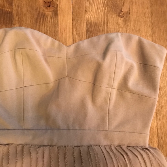 BCBGMAXAZRIA BEIGE PARTY DRESS - Picture 2 of 4